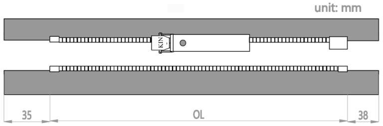 8 TZ CR airtight zipper seperated ends order length