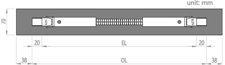 8 TZ CR airtight zipper two sliders face to face order length