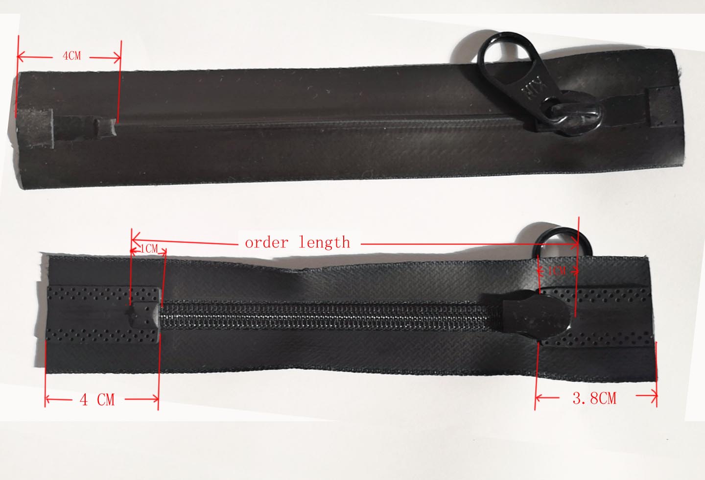 ZIPPER DETAILS LENGTH